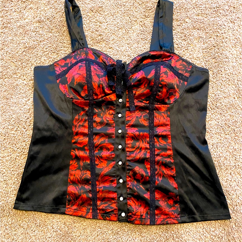Sexy corset style top size large